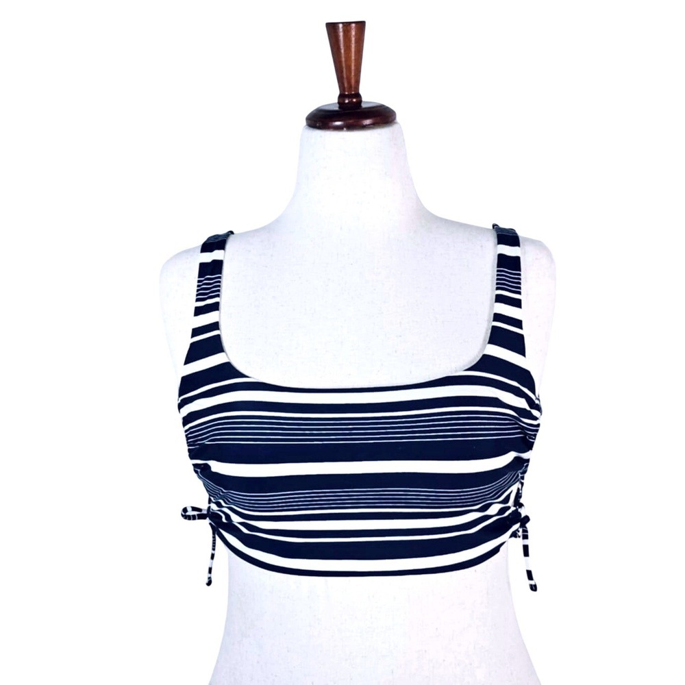 NWT Aerie Women's Striped Swimsuit Top Blue & White – Size Medium